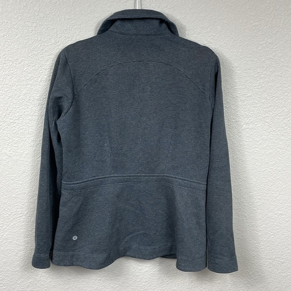 Lululemon Insculpt Jacket Heathered Gray Athletic Full Zip Fleece Lined - Picture 4 of 14